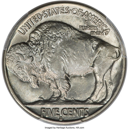 1935-S 5C Buffalo Nickel PCGS MS67+