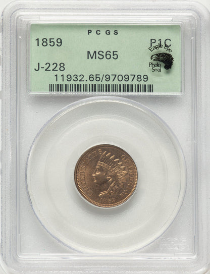 1859 P1C J-228 Patterns PCGS MS65