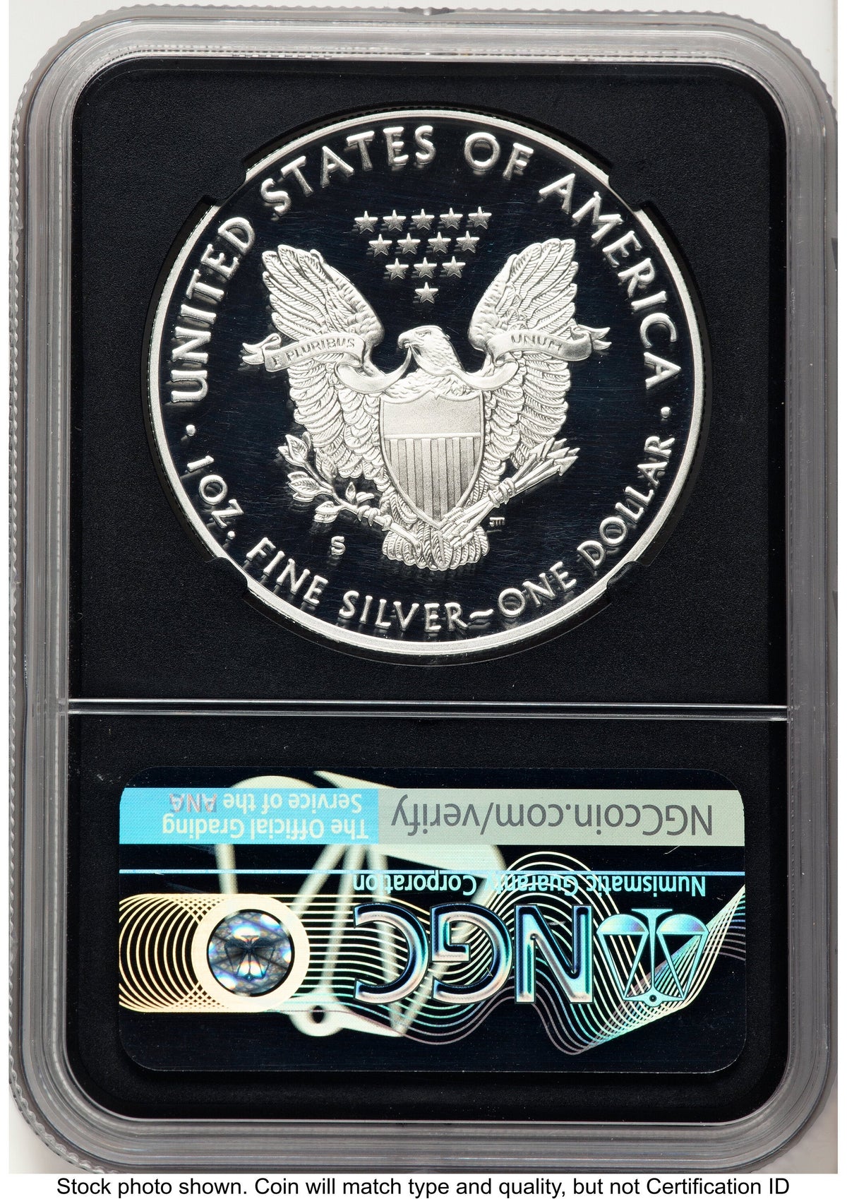 2019-S Proof Silver Eagle 1 oz FDI Trolley Label NGC PF70