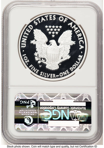 2011-W Proof Silver Eagle 1 oz Brown Label NGC PF70
