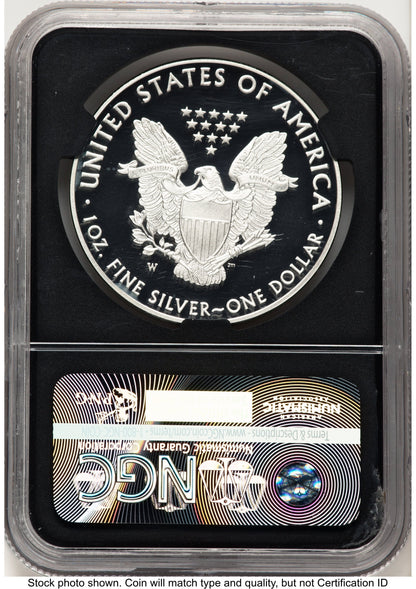 2016-W Proof Silver Eagle 1 oz FDI Mike Castle NGC PF70