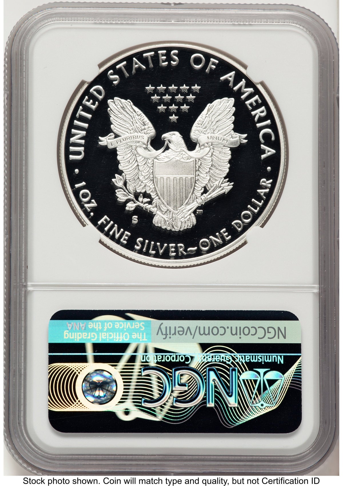 2019-S Proof Silver Eagle 1 oz FDI Mike Castle NGC PF70