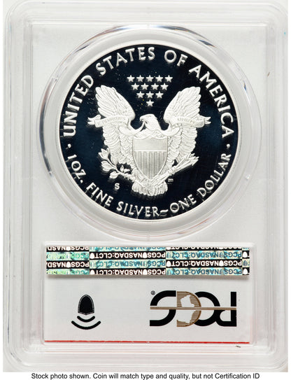 2020-S Proof Silver Eagle 1 oz FDI Struck at San Francisco Mint PCGS PR70