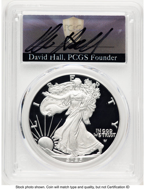 2025-W Proof Silver Eagle 1 oz FDI David Hall PCGS PR70
