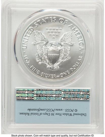 2020 Silver Eagle FS Flag PCGS MS70