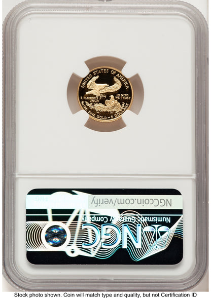 2007-W Proof Gold Eagle 1/10 oz Red Book NGC PF70