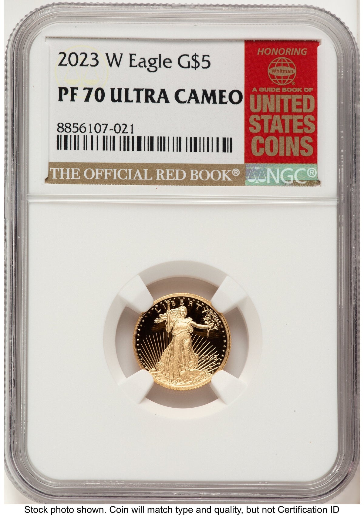 2023-W Proof Gold Eagle 1/10 oz Red Book NGC PF70