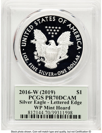 2016-W Proof Silver Eagle 1 oz WP Mint Hoard Thomas Cleveland Minuteman PCGS PR70