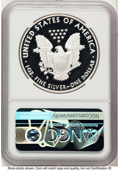 2020-S Proof Silver Eagle 1 oz FDI Anna Cabral NGC PF70