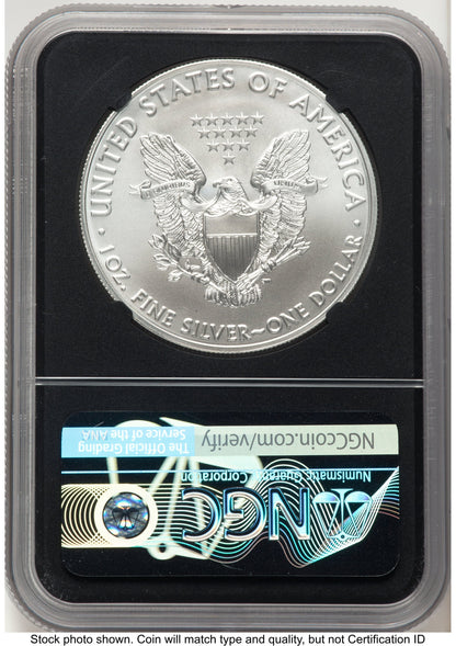 2021 Silver Eagle Type 1 John Last Day of Production NGC MS70 Mercanti