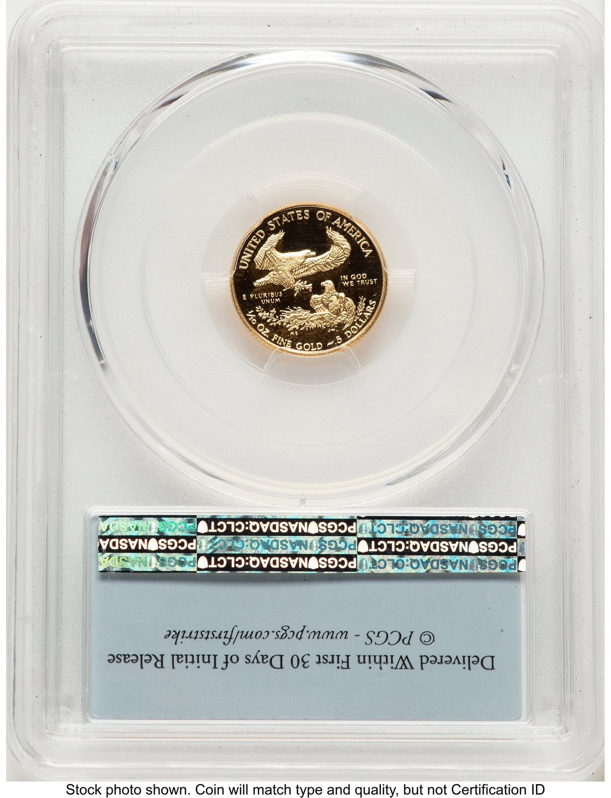 2017-W Proof Gold Eagle 1/10 oz FS Flag PCGS PR70