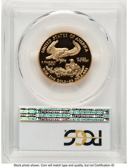 1997-W Proof Gold Eagle 1/2 oz Blue Gradient PCGS PR70