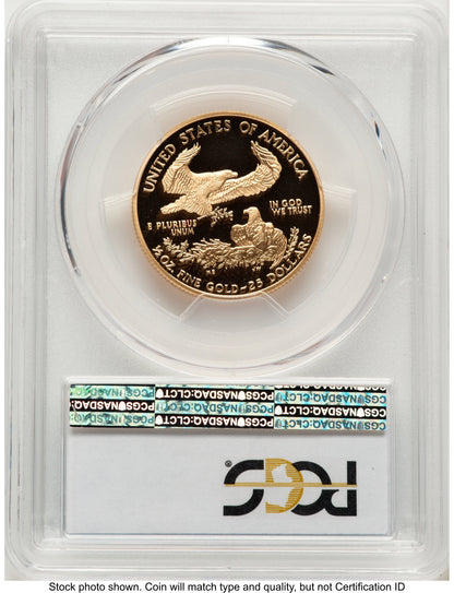 2004-W Proof Gold Eagle 1/2 oz Blue Gradient PCGS PR70