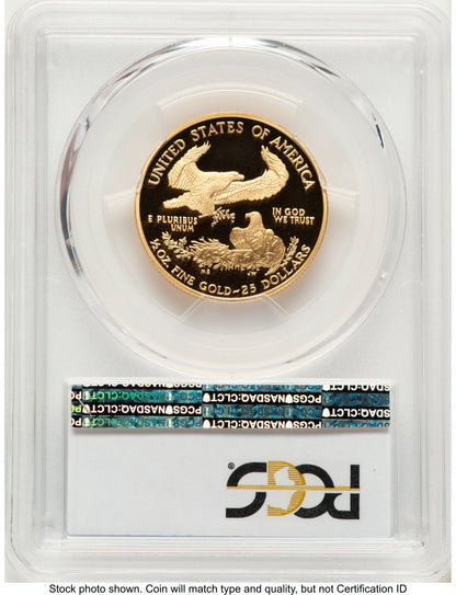 2007-W Proof Gold Eagle 1/2 oz Blue Gradient PCGS PR70