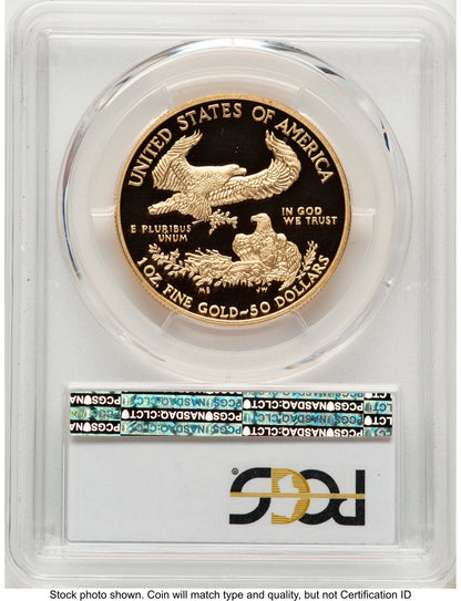 2011-W Proof Gold Eagle 1 oz Blue Gradient PCGS PR70