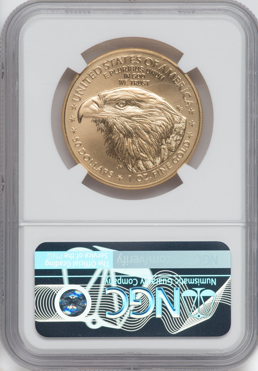 2021 One-Ounce Gold Eagle Type 2 At Dusk & Dawn 35th Anniversary 79th NGC MS69 Norris Signed