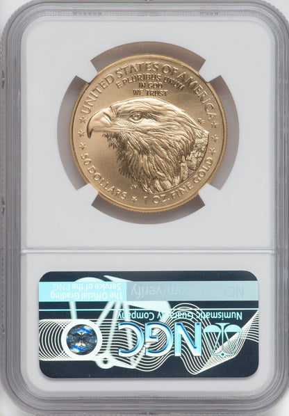 2021 One-Ounce Gold Eagle Type 2 At Dusk & Dawn 35th Anniversary 79th NGC MS69 Norris Signed