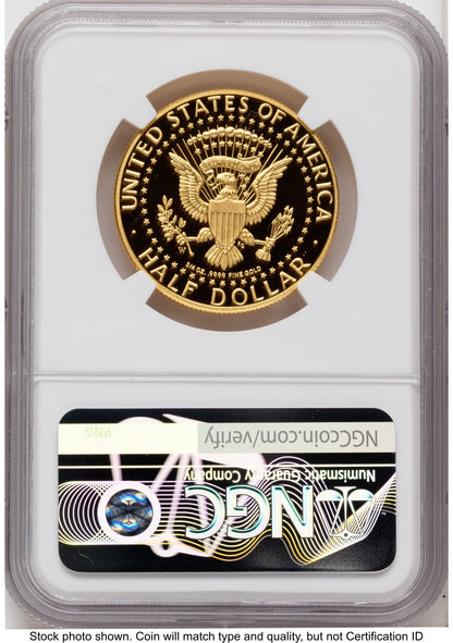 2014-W 50C Gold JFK 50th Anniversary X-Label NGC MS70