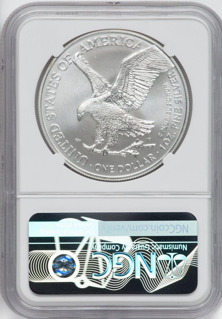 2021 Silver Eagle Type 2 At Dusk & Dawn 35th Anniversary 9th NGC MS69 Michael Gaudioso Signed