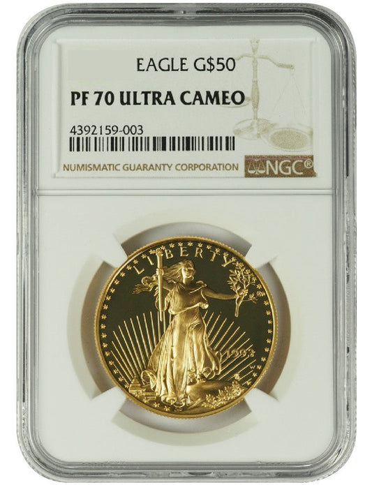 2001 1 oz U.S. Mint Proof Gold Eagle NGC PF70 Ultra Cameo