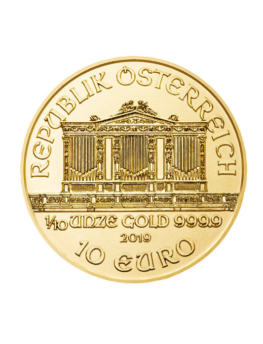 2019 1/10 oz Austrian Gold Philharmonic Coin