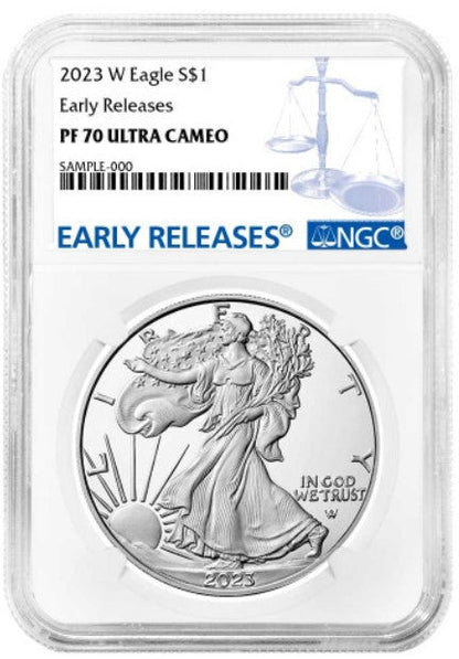 2023-W Silver Eagle Early Releases NGC PF70 Ultra Cameo
