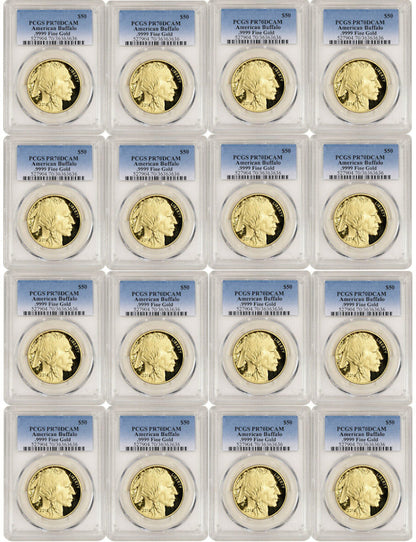 2006-2022 One Ounce American Gold Buffalos Complete Date Run PCGS PR70DCAM