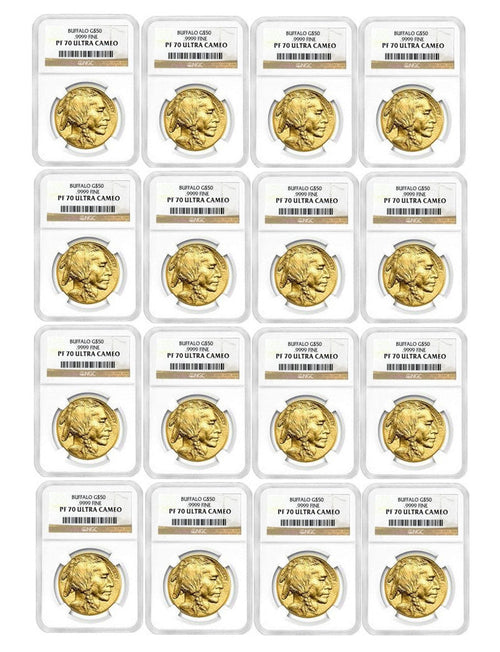 2006-2025 American Gold Buffalo Full Date Run Set NGC PF70