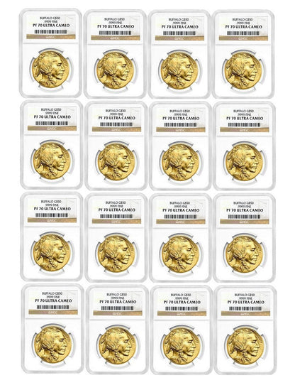 2006-2023 American Gold Buffalos Complete Date Run NGC PF70
