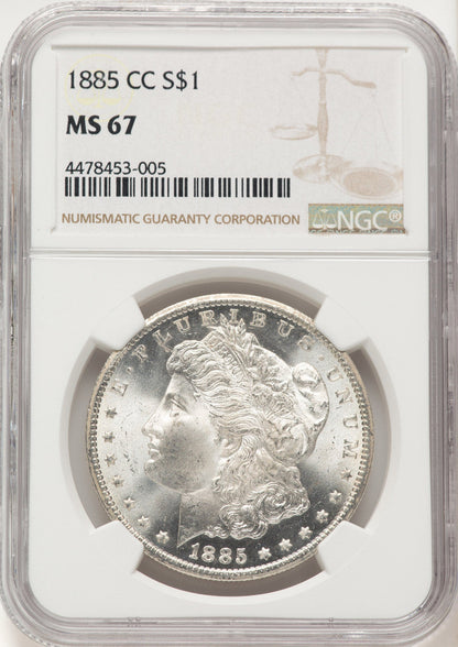 1885-CC Morgan Dollar NGC MS67 (783486005)