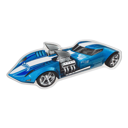 1 oz PAMP Suisse Silver 2023 Hot Wheels Twin Mill™ Colored Coin $2