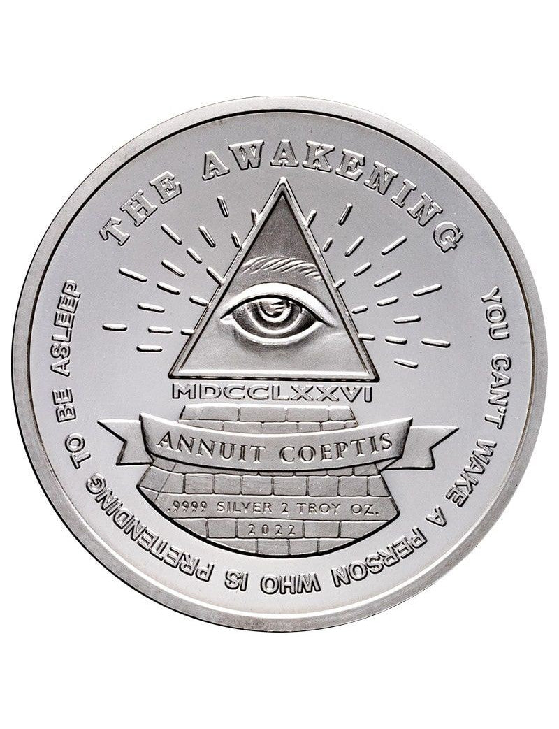 2022 2-oz Silver The Awakening Infinity High Relief Silver Round