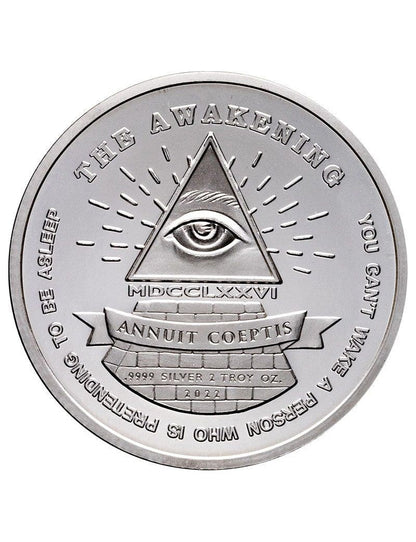 2022 2-oz Silver The Awakening Infinity High Relief Silver Round