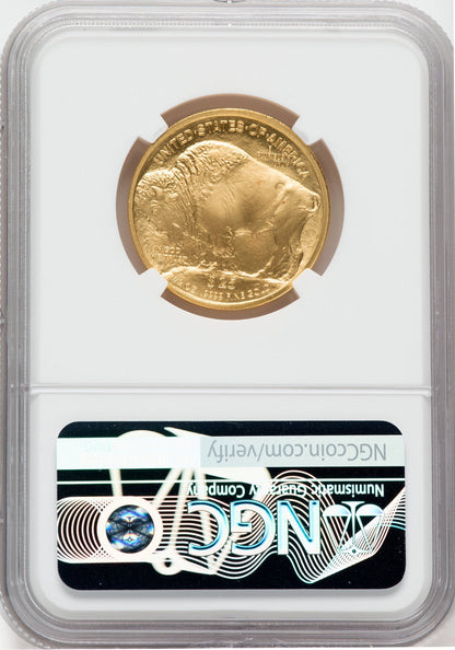 2008-W 1/2 ounce Gold Buffalo MS70 Harrigal Signed