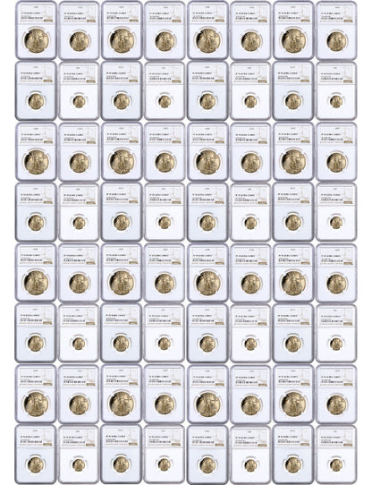 1986-2025 American Gold Eagles Complete Date Run NGC PF70 Set of 156