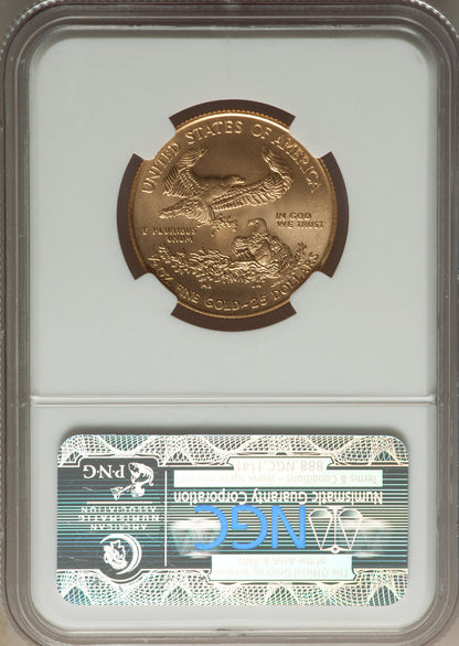 2010 $25 Half-Ounce Gold Eagle NGC MS70