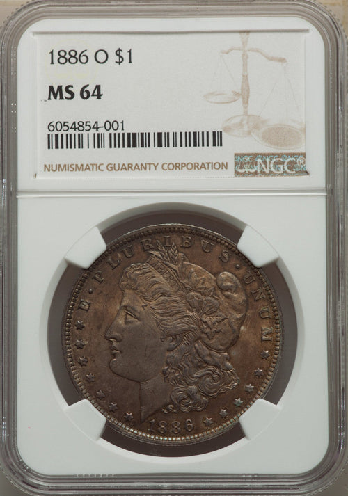 1886-O S$1 Morgan Dollar NGC MS64
