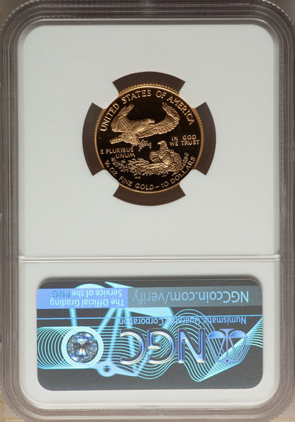 1999-W $10 Quarter-Ounce Gold Eagle NGC MS70