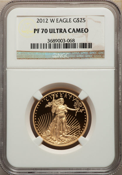 2012-W $25 Half-Ounce Gold Eagle NGC PF70