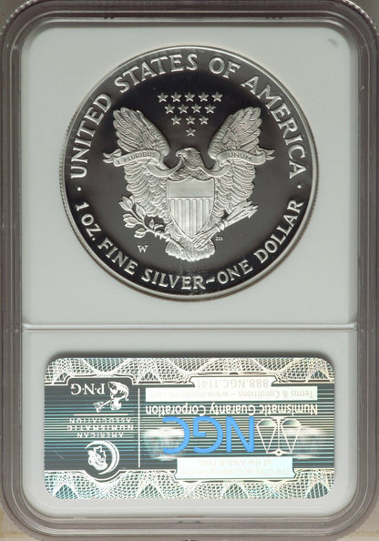 2005-W American Silver Eagle NGC PF70