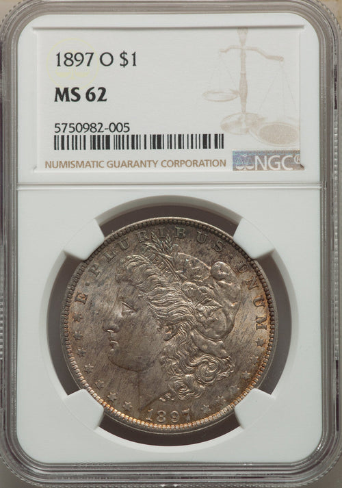 1897-O S$1 Morgan Dollar NGC MS62