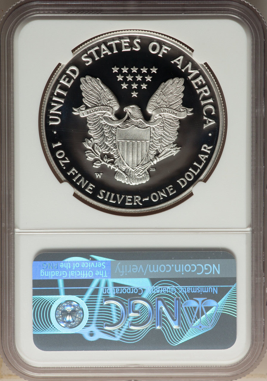 2007-W S$1 Silver Eagle NGC PF70