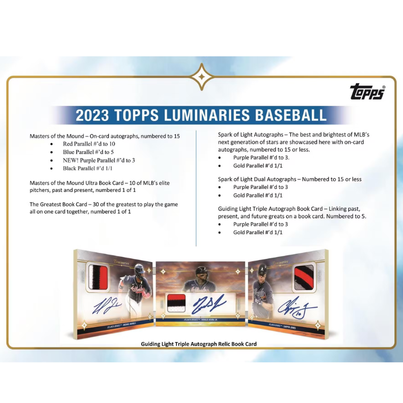 2023 Topps Luminaries Baseball Hobby Box