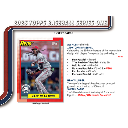 2025 Topps Series 1 Baseball Jumbo Box