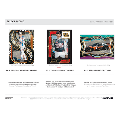 2025 Panini Select Racing Hobby 12 Box Case