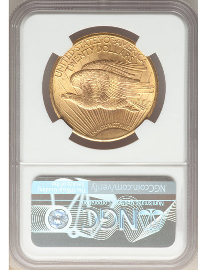 Random Date 1908-1932 Saint-Gaudens (With Motto) $20 Gold Double Eagle NGC MS63