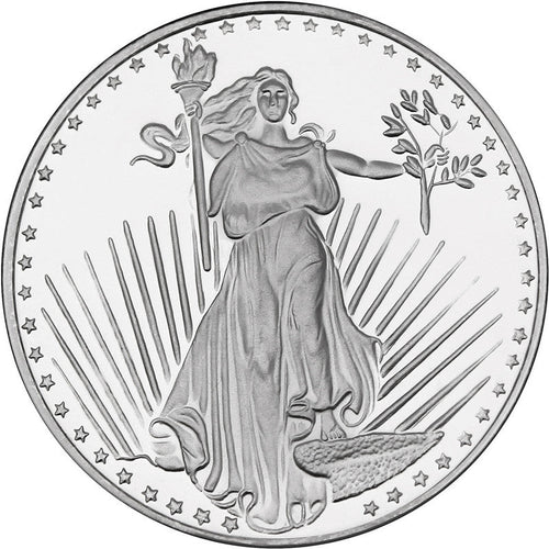 1 oz SilverTowne Saint Gaudens Silver Round