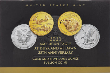 2021 American Silver Eagle Type 2 At Dusk & Dawn 35th Anniversary 318th PCGS MS70